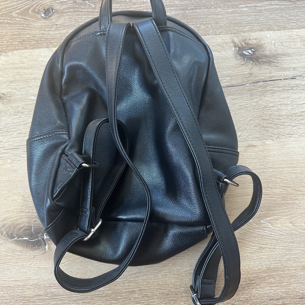 Express Black Leather Mini Backpack - image 3